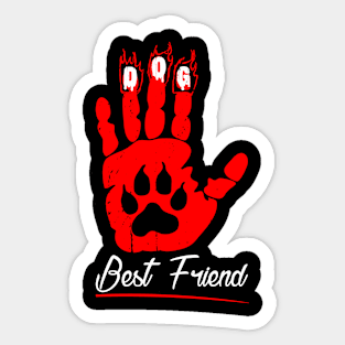 Dog Lover best friend Sticker